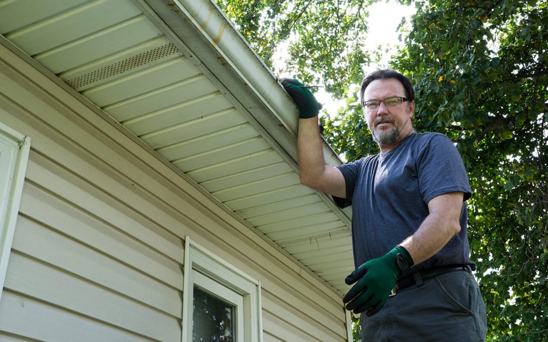 home maintenance services include gutter cleaning