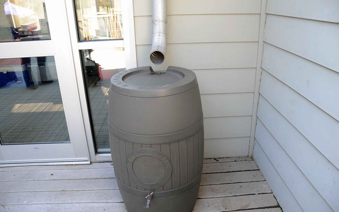 install a rain barrel to help with spring home improvement